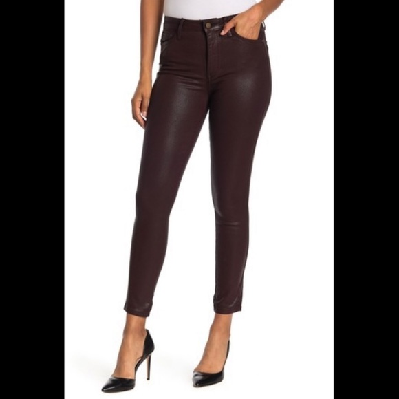 petite faux leather jeans